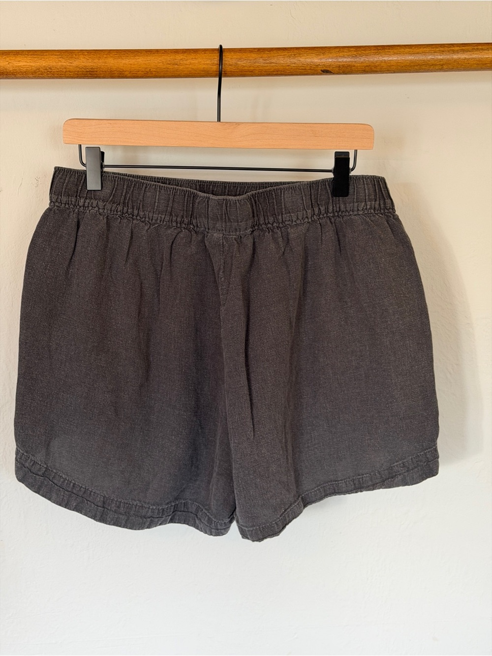 Patagonia Women's Washed Charcoal Elastic-Waist Athletic Shorts
